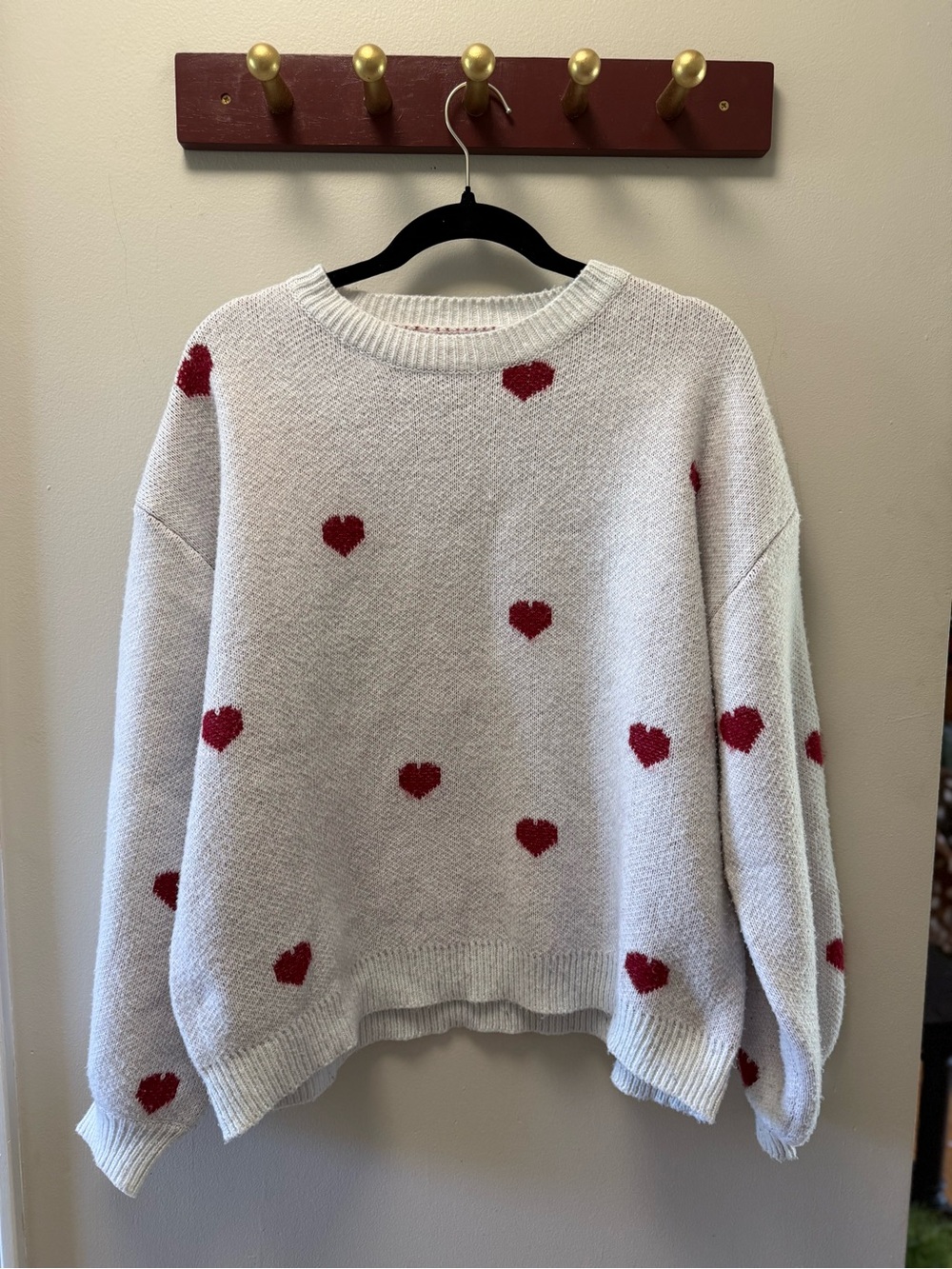 Heart Crewneck Sweater‎ - Women's